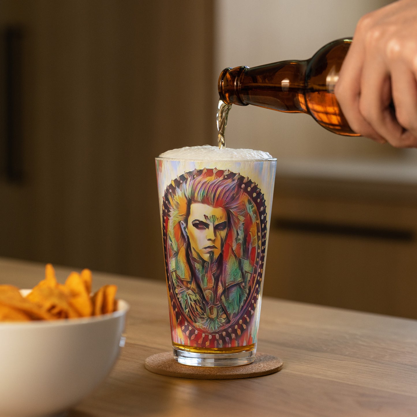 PUNK TRIBU Shaker pint glass - PUNK TRIBU ARTISTIC BY EMLNO