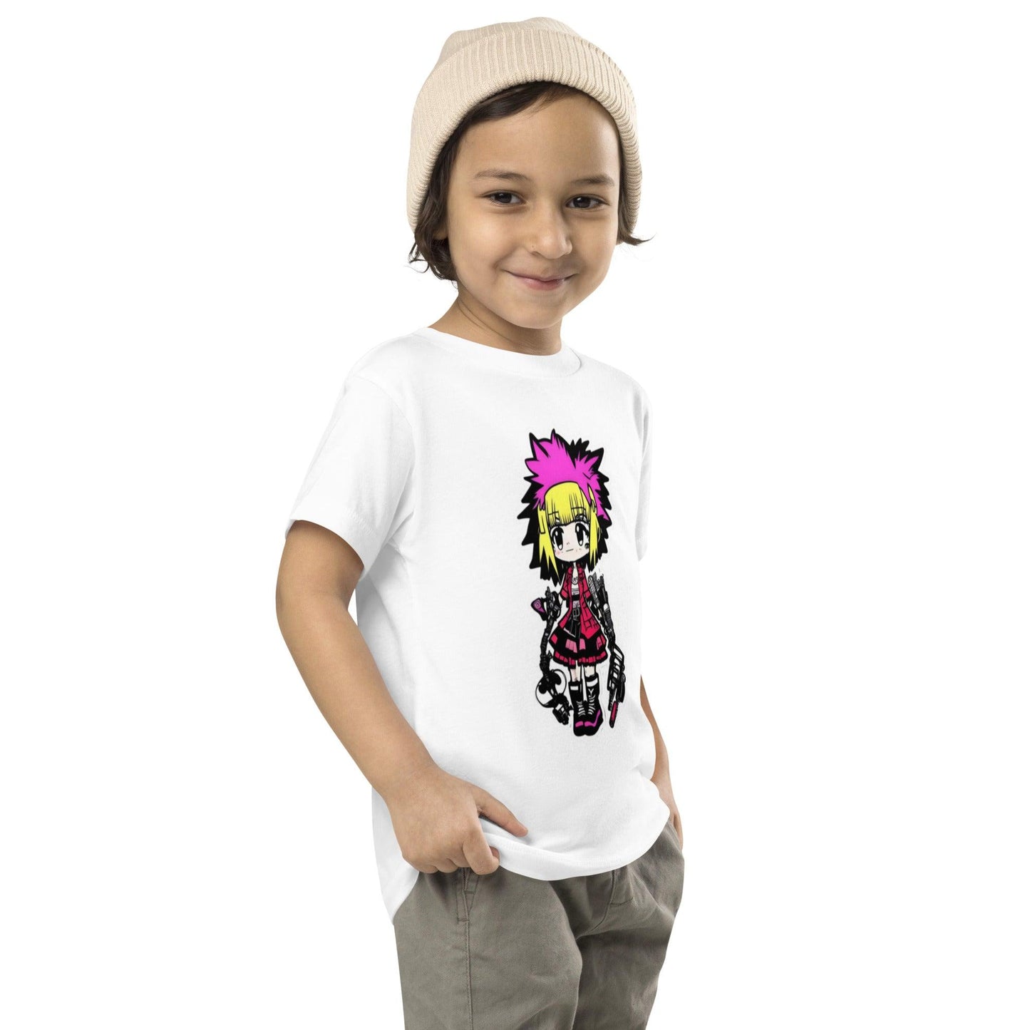 MINI PUNK TRIBU Toddler Short Sleeve Tee BWP 1 - PUNK TRIBU ARTISTIC BY EMLNO