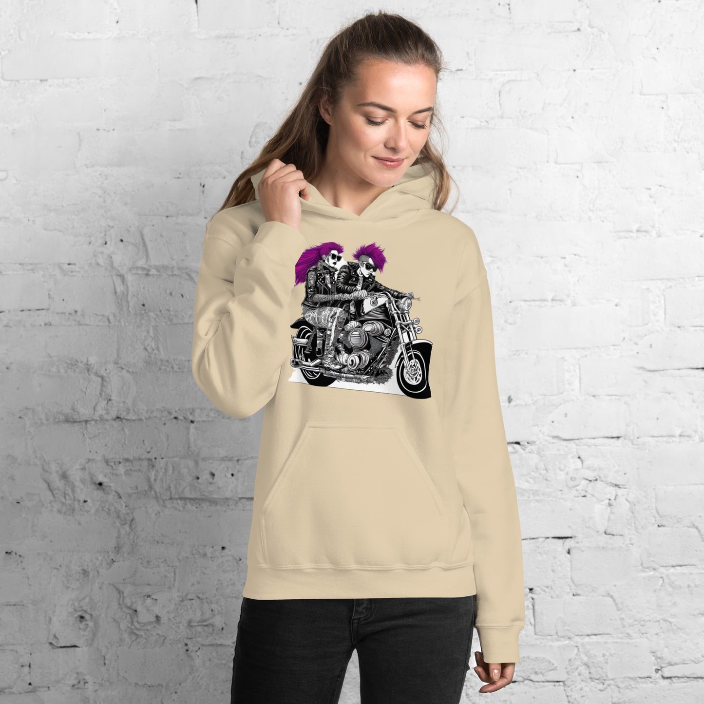 Dessuadora amb caputxa unisex PUNK TRIBU