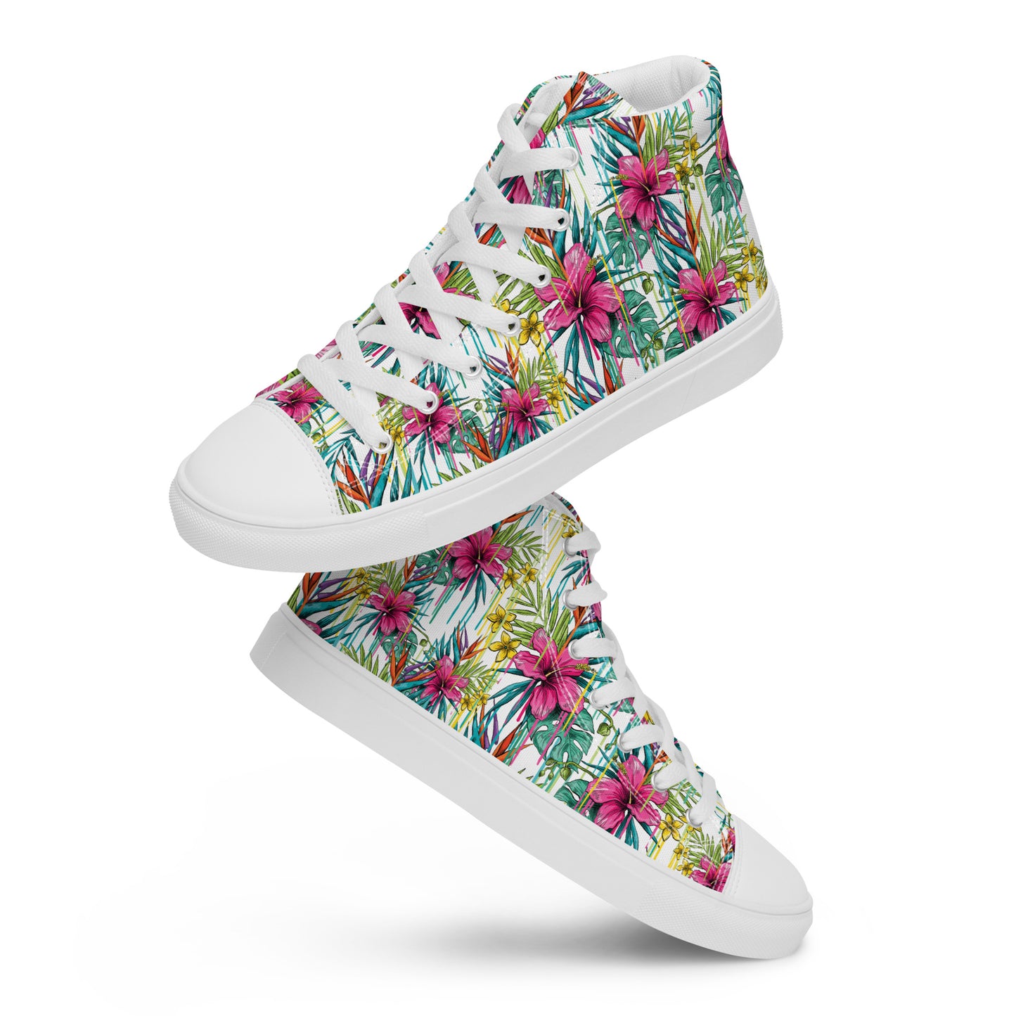 PUNK TRIBU Women’s high top canvas shoes - PUNK TRIBU ARTISTIC BY EMLNO