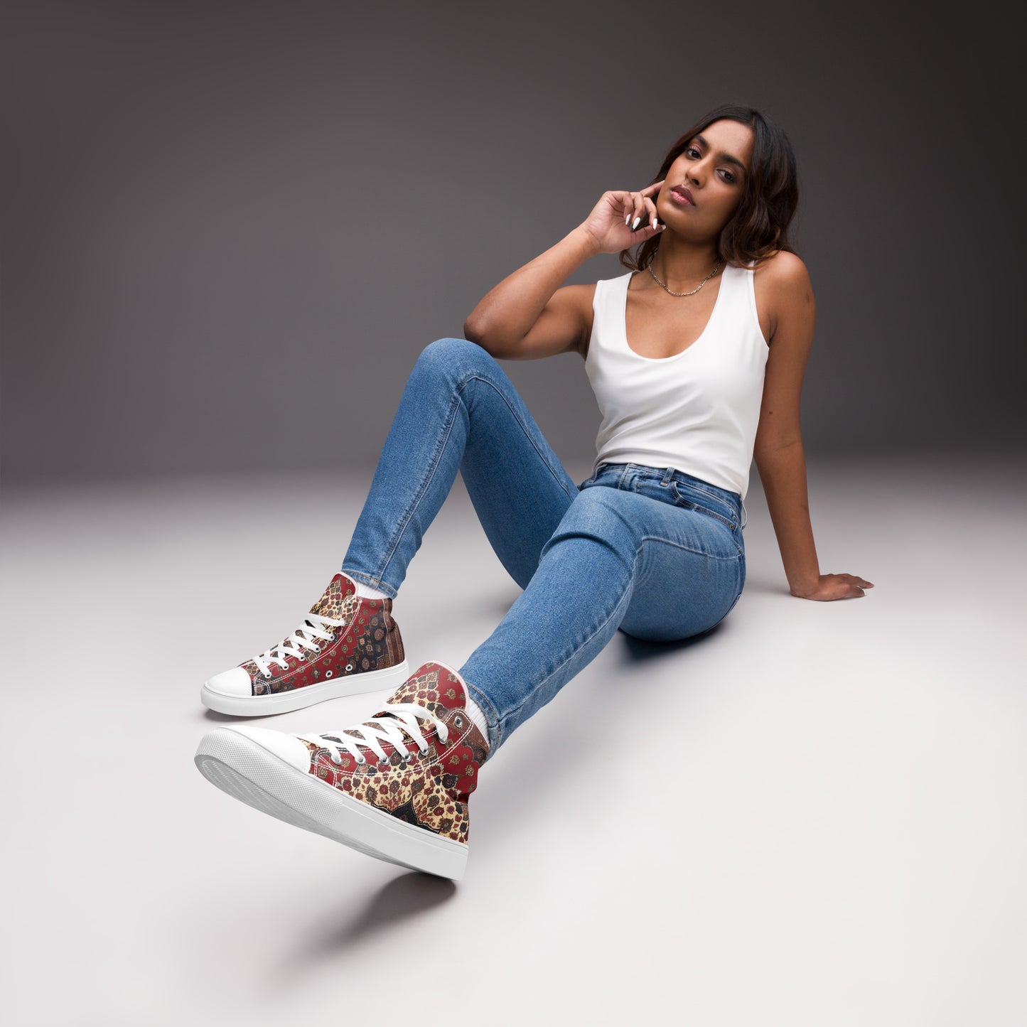 PUNK TRIBU Women’s high top canvas shoes