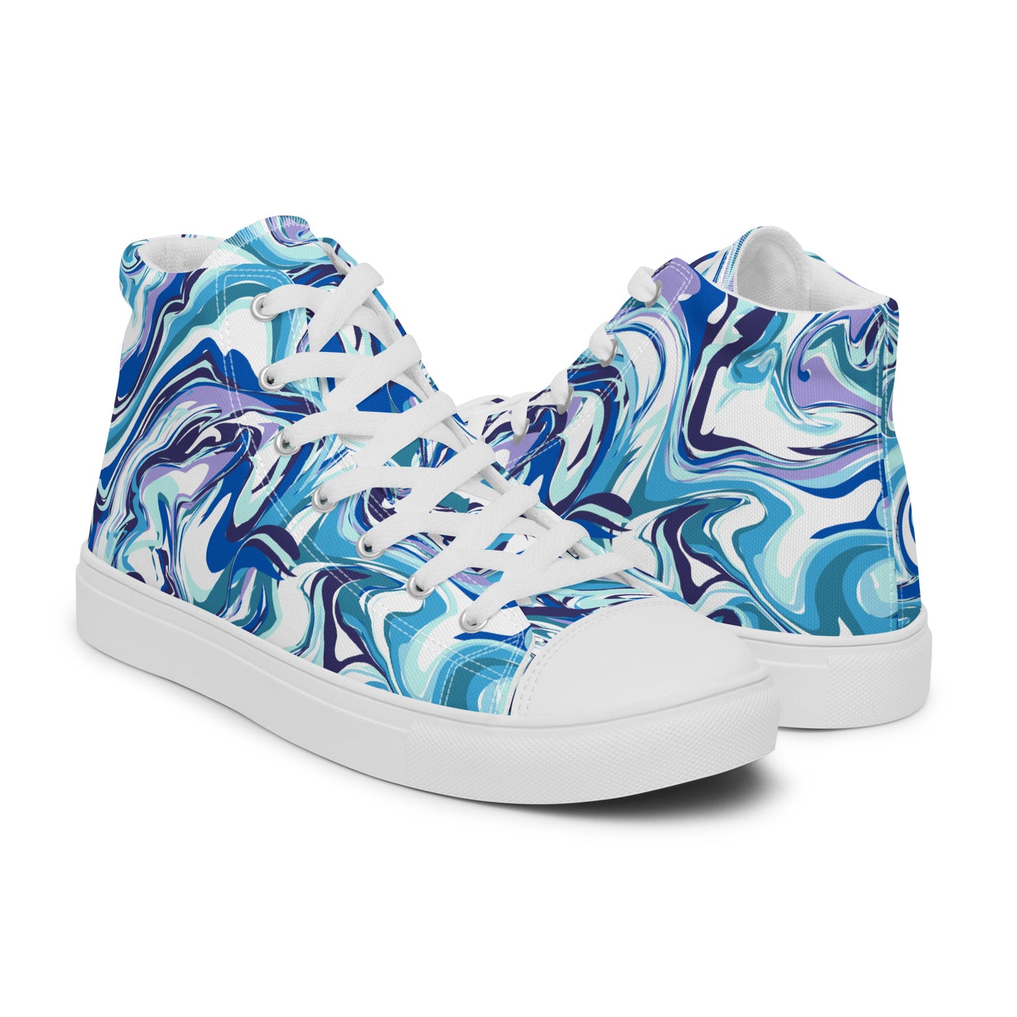 PUNK TRIBU Women’s high top canvas shoes - PUNK TRIBU ARTISTIC BY EMLNO