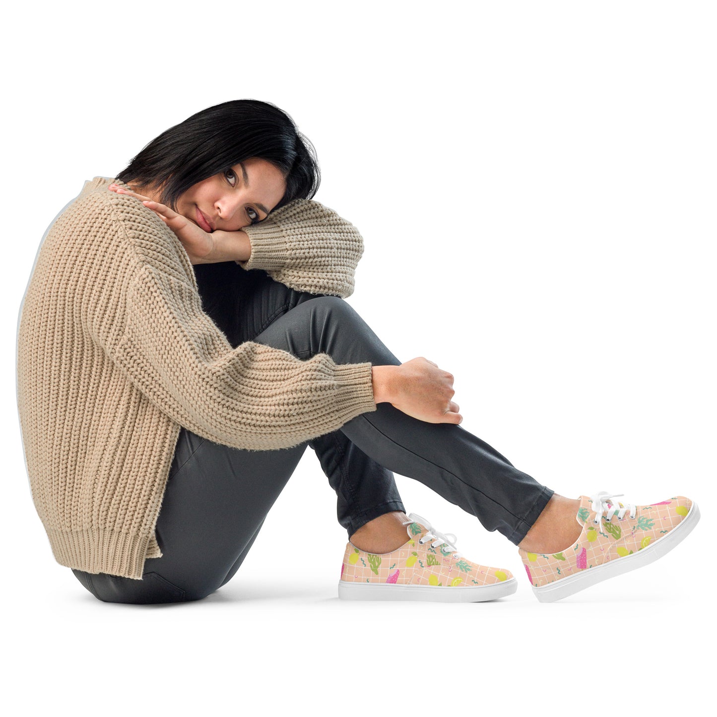 PUNK TRIBU Zapatillas lona con cordones de mujer