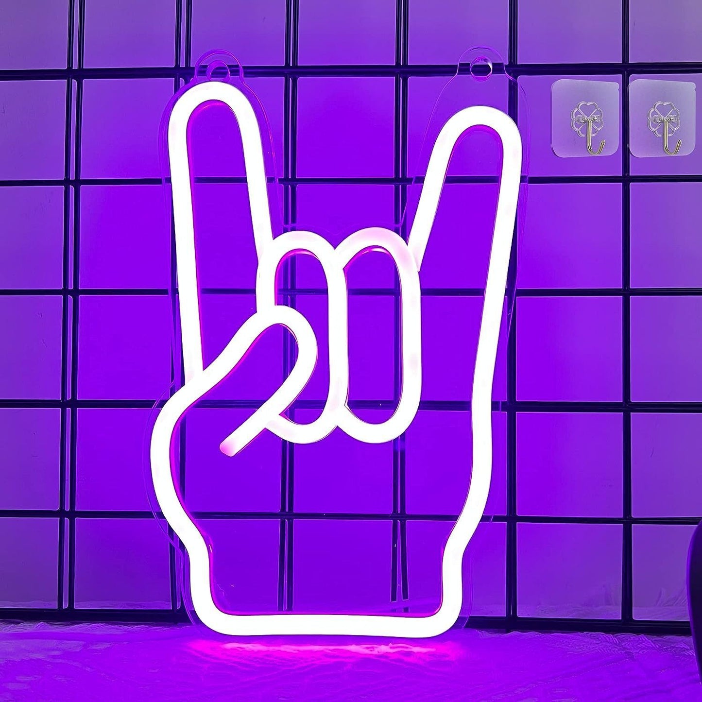 Led Neon Rock Roll Rock Band