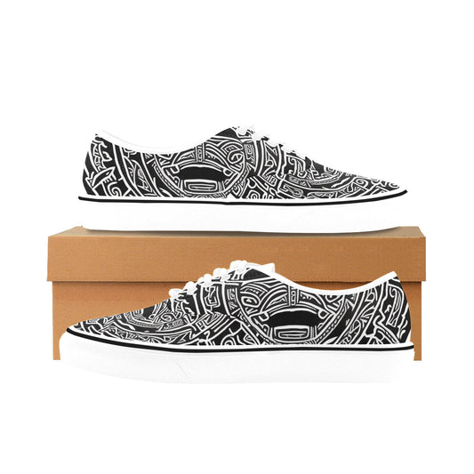 PUNK TRIBU Men's Classic Canvas Low Top Shoe(ModelE001-4)