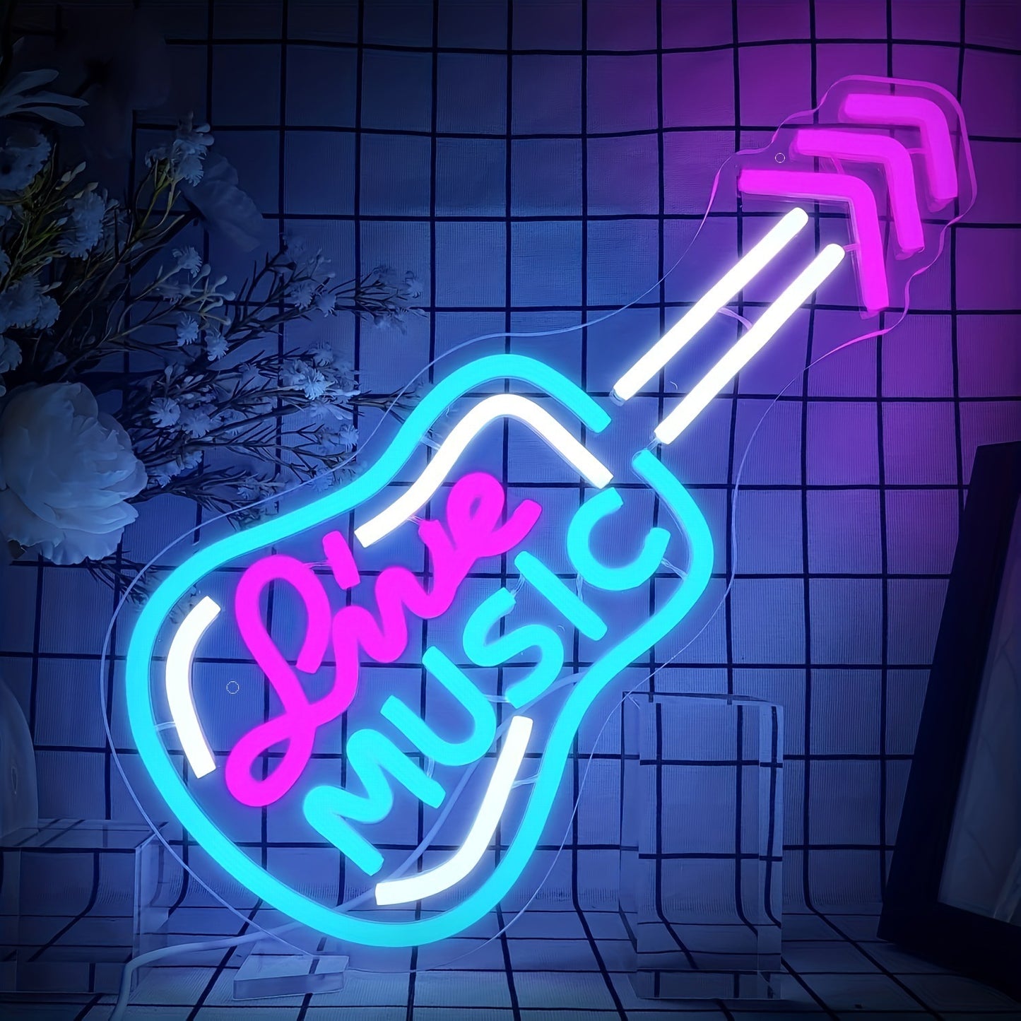 Led Neon Rock Roll Rock Band