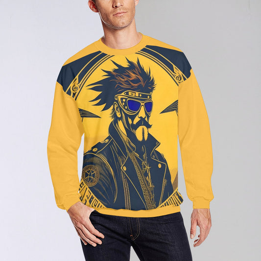 Sudadera con estampado artístico para hombre PUNK TRIBU (modelo H18) ¡Únete a la revolución de la moda artística y descubre un mundo de posibilidades con PUNK TRIBE! Explora nuestra colección de camisetas con estampados artísticos