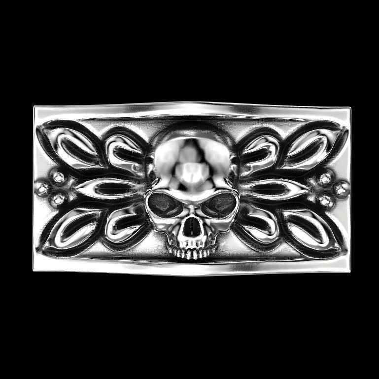 Nuevo conjunto creativo de anillo de calavera estilo Punk europeo y americano anillo de calavera negro teñido Retro