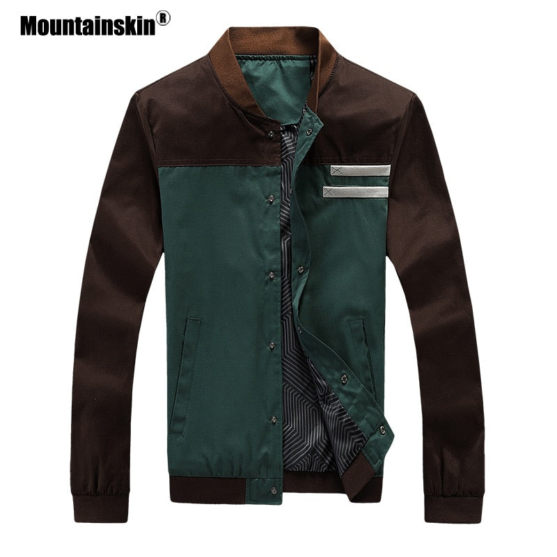 Chaquetas de hombre Otoño Militar Abrigos de hombre Moda Chaquetas casuales delgadas Ropa de abrigo masculina Uniforme de béisbol