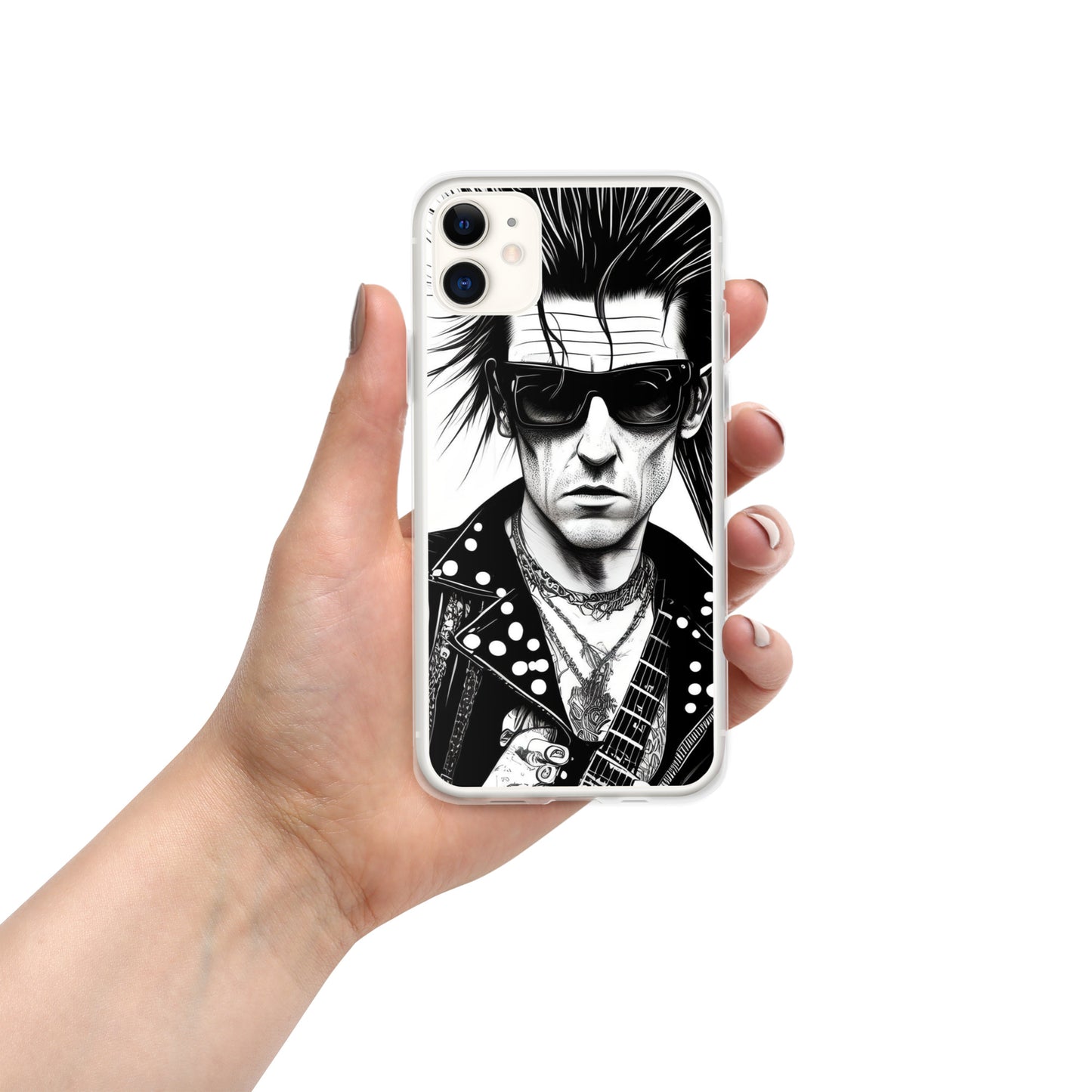 Funda transparent PUNK TRIBU per a iPhone®