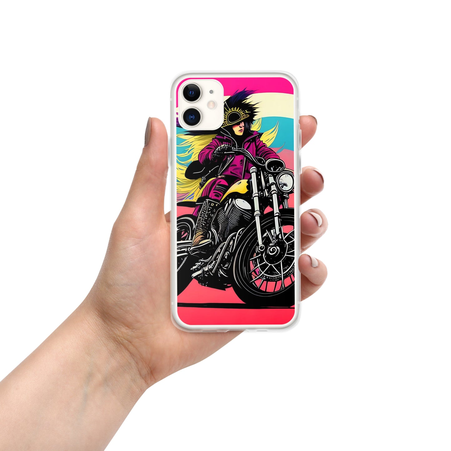 Funda transparente PUNK TRIBU para iPhone®