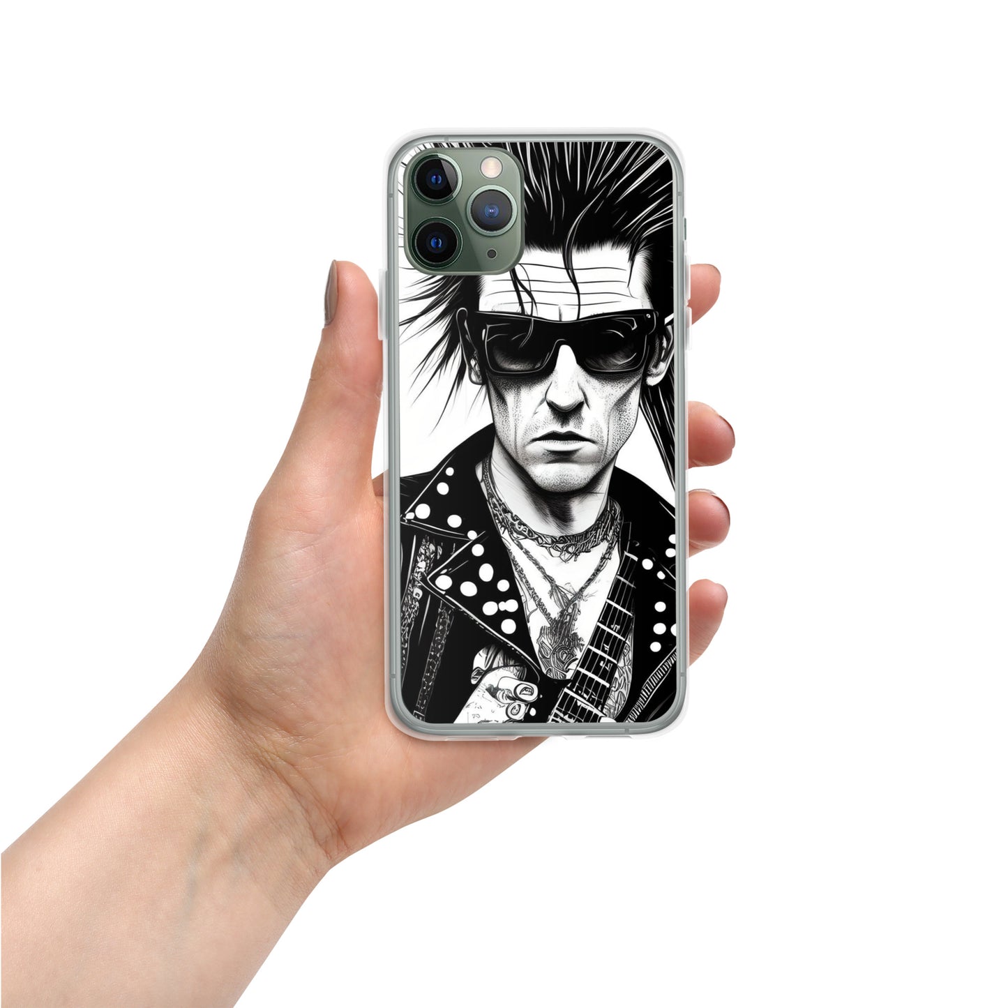 Funda transparent PUNK TRIBU per a iPhone®