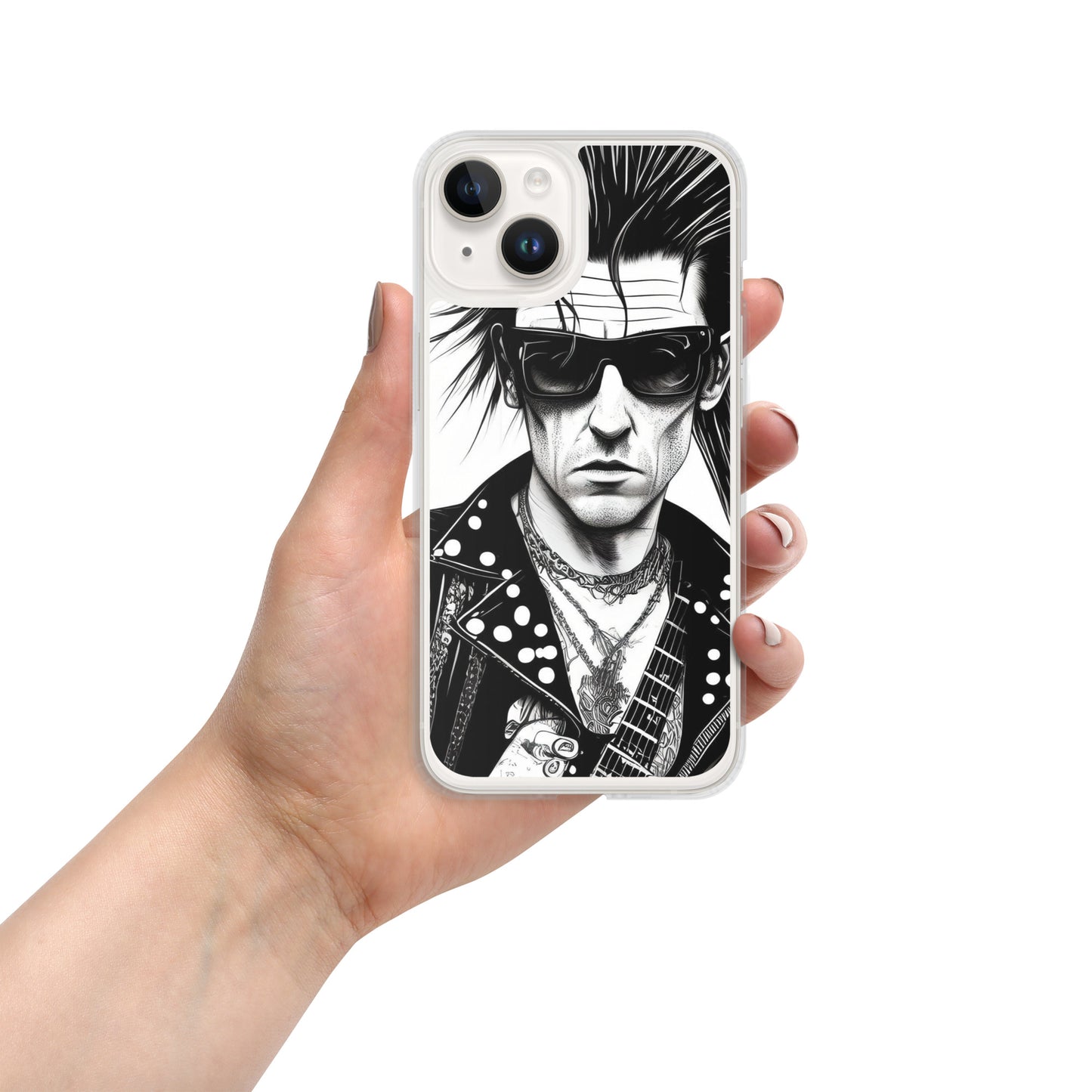 Funda transparent PUNK TRIBU per a iPhone®