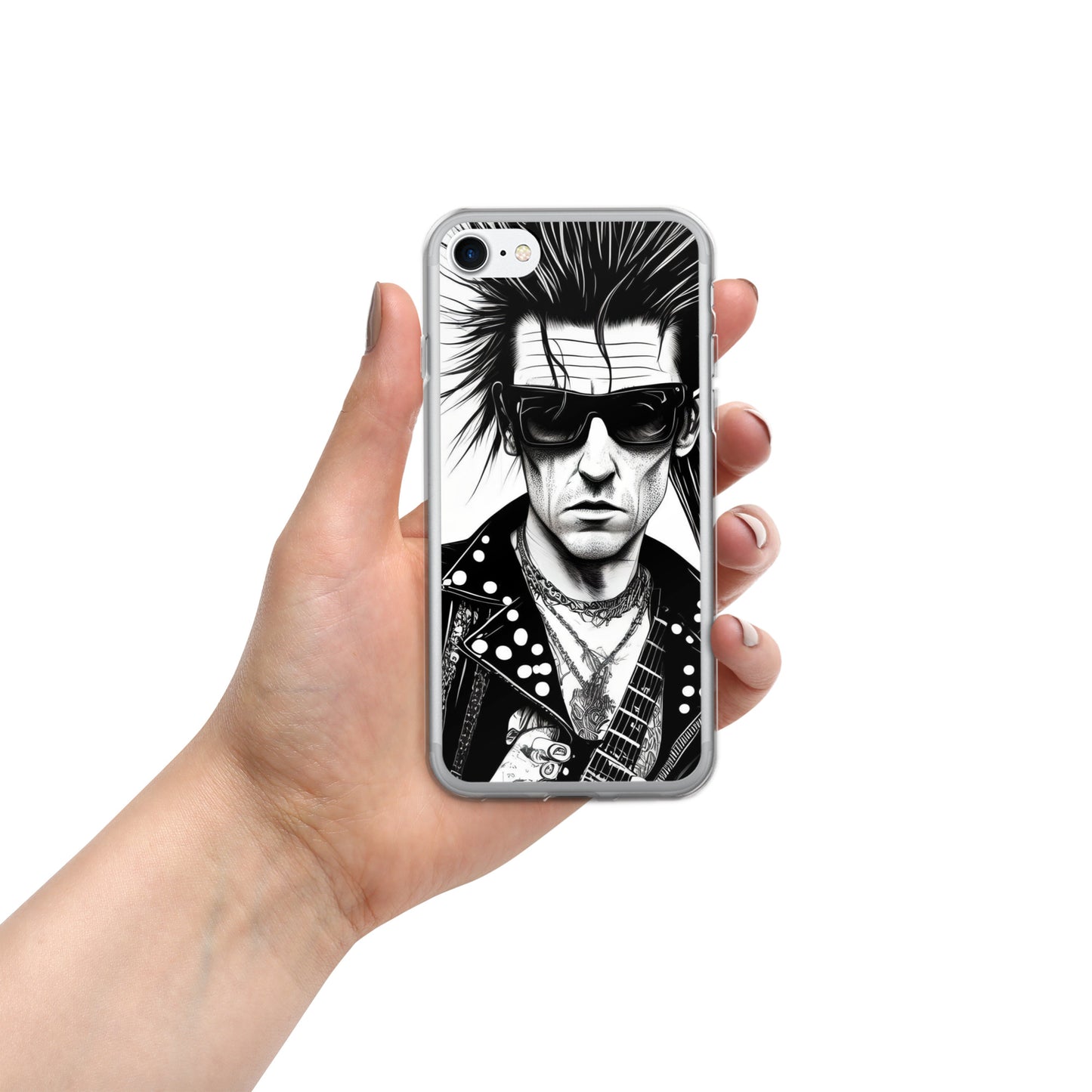 Funda transparente PUNK TRIBU para iPhone®