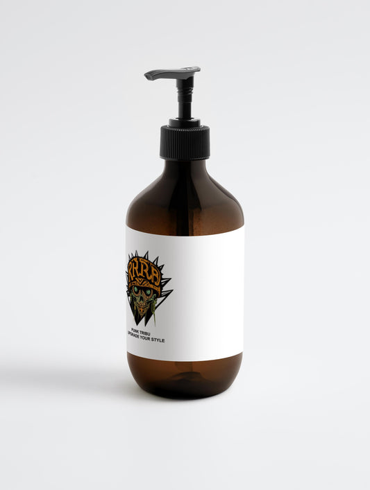 Jabón líquido para manos y cuerpo Punk Tribu, menta y cedro oscuro, 490 ml