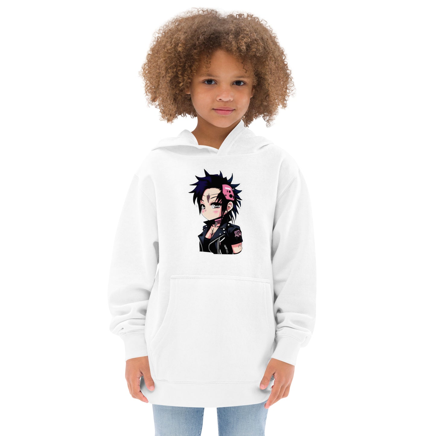 MINI PUNK TRIBU Sudadera con capucha polar para niños 4