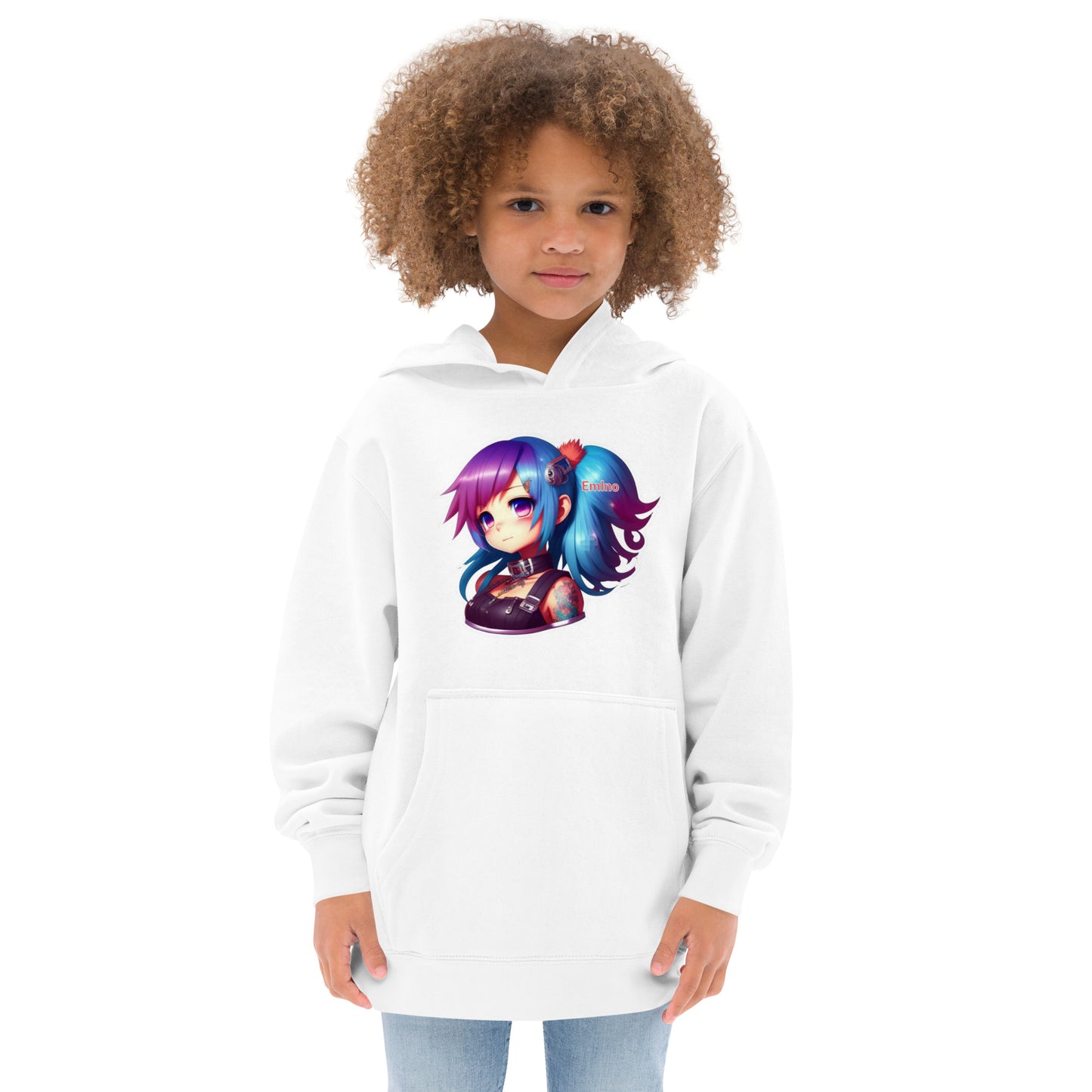 MINI PUNK TRIBU Sudadera con capucha polar para niños 7