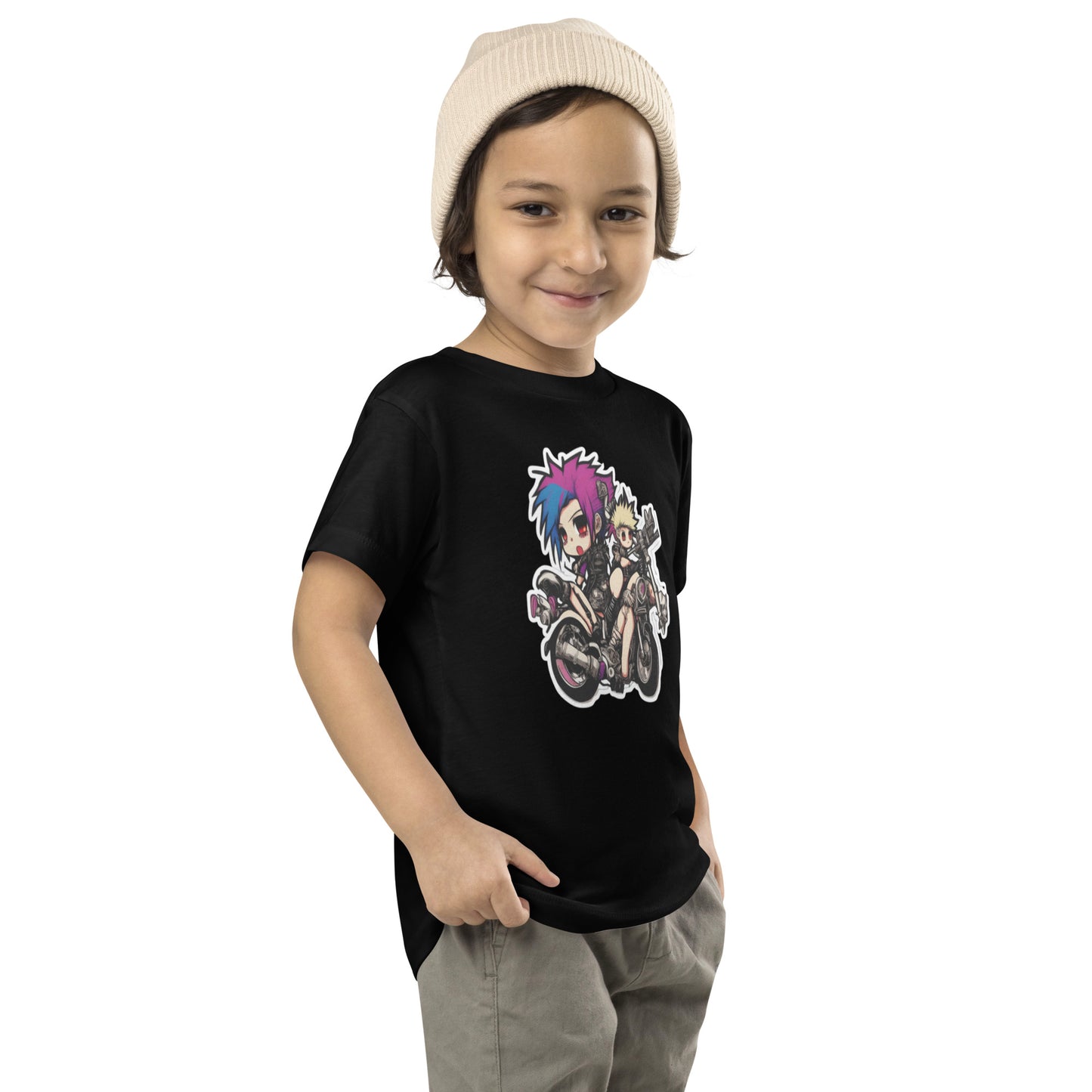 MINI PUNK TRIBU BIKE Camiseta de manga corta para niños pequeños 3