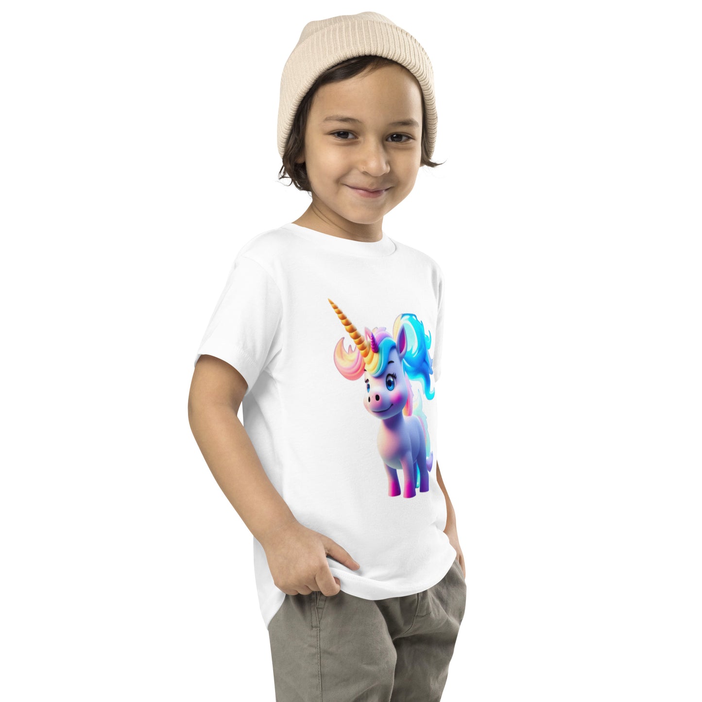 Camiseta de manga corta para niño LUCKY UNICORN